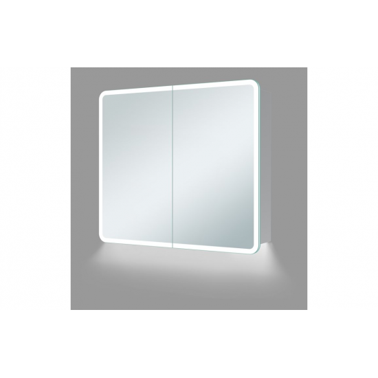 Akari 600mm 2 Door LED Mirrored Cabinet from Ebzone