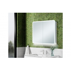 Akari 600mm 2 Door LED Mirrored Cabinet from Ebzone