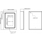 Rika 500mm 1 Door Front-Lit LED Mirror Cabinet from Ebzone Rika 500mm 1 Door Front-Lit LED Mirror Cabinet from Ebzone