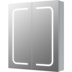 Rika 600mm 2 Door Front-Lit LED Mirror Cabinet