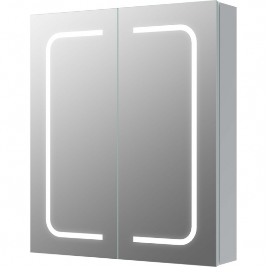 Rika 600mm 2 Door Front-Lit LED Mirror Cabinet