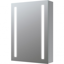 Sakura 500mm 1 Door Front-Lit LED Mirror Cabinet