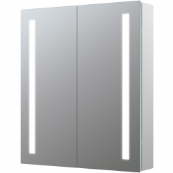Sakura 600mm 2 Door Front-Lit LED Mirror Cabinet