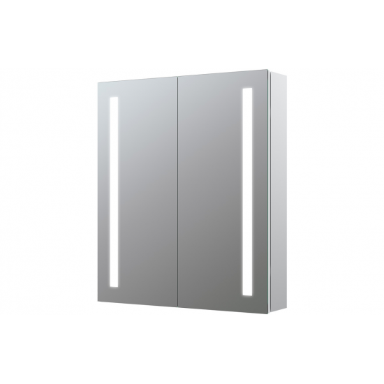 Sakura 600mm 2 Door Front-Lit LED Mirror Cabinet from Ebzone