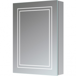 Suki 500mm 1 Door Front-Lit LED Mirror Cabinet