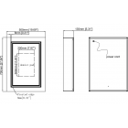 Suki 500mm 1 Door Front-Lit LED Mirror Cabinet from Ebzone Suki 500mm 1 Door Front-Lit LED Mirror Cabinet from Ebzone