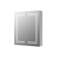 Suki 600mm 2 Door Front-Lit LED Mirror Cabinet Suki 600mm 2 Door Front-Lit LED Mirror Cabinet