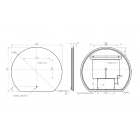 Otsu 800x700mm Round Back-Lit LED Mirror from Ebzone Otsu 800x700mm Round Back-Lit LED Mirror from Ebzone