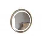 BTL Bathroom Mirrors DIMR0082 Halo 600mm Round Front-Lit LED Mirror - Brushed Brass BTL Bathroom Mirrors DIMR0082 Halo 600mm Round Front-Lit LED Mirror - Brushed Brass