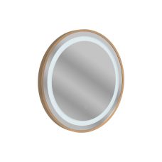 Halo 600mm Round Front-Lit LED Mirror - Brushed Bronze Halo 600mm Round Front-Lit LED Mirror - Brushed Bronze