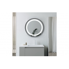 BTL Bathroom Mirrors DIMR0064 Halo 600mm Round Front-Lit LED Mirror - Matt Black BTL Bathroom Mirrors DIMR0064 Halo 600mm Round Front-Lit LED Mirror - Matt Black