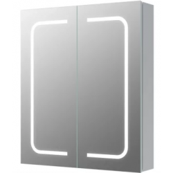 Rika 600mm 2 Door Front-Lit LED Mirror Cabinet