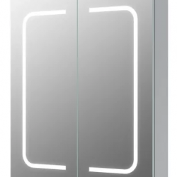Rika 600mm 2 Door Front-Lit LED Mirror Cabinet