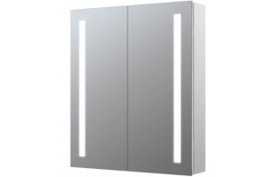 Sakura 600mm 2 Door Front-Lit LED Mirror Cabinet