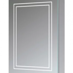 Suki 500mm 1 Door Front-Lit LED Mirror Cabinet