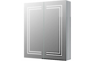 Suki 600mm 2 Door Front-Lit LED Mirror Cabinet