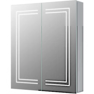 Suki 600mm 2 Door Front-Lit LED Mirror Cabinet from Ebzone Suki 600mm 2 Door Front-Lit LED Mirror Cabinet from Ebzone