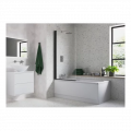 Bath Screens Black Frame