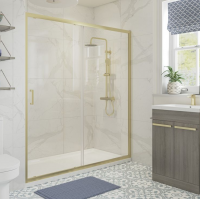 Classix 1500mm Sliding Door - Brushed Brass