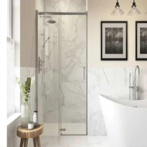 Sliding Shower Doors Chrome Frame
