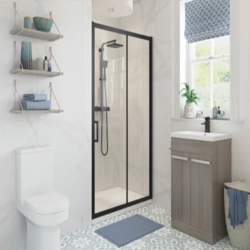 Sliding Shower Doors Black Frame