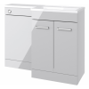 Venosa 1000mm Furniture & BTW WC Pack - Grey Gloss (RH)