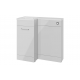 Venosa 900mm Furniture & BTW WC Pack - Grey Gloss (LH)
