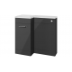 Venosa 900mm Furniture & BTW WC Pack - Anthracite Gloss (LH)
