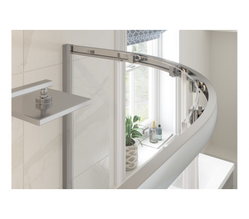 Classix 900mm 2 Door Easy-Fit Quadrant & 45mm Tray Pack - Chrome