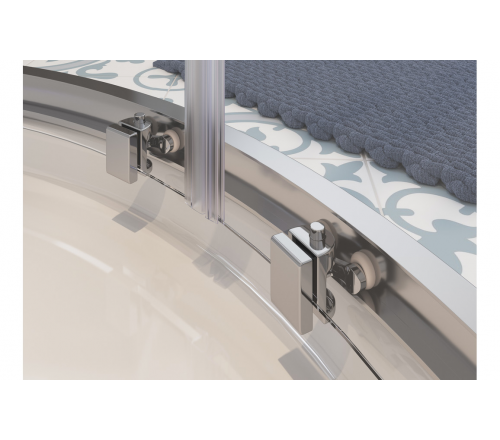 Classix 900mm 2 Door Easy-Fit Quadrant & 45mm Tray Pack - Chrome