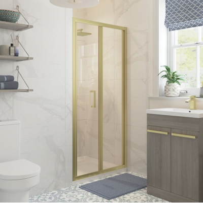 Classix 800mm Bi-fold Door - Brushed Brass Classix 800mm Bi-fold Door - Brushed Brass