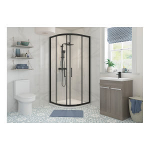 Classix 800mm 2 Door Quadrant - Black