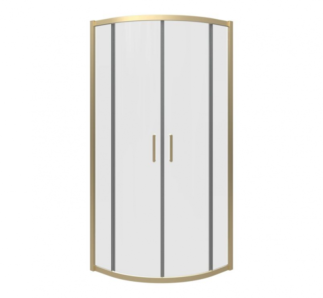 Classix 900mm 2 Door Quadrant - Brushed Brass