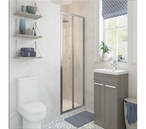 Classix 760mm Bi-fold Door - Chrome