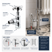 Crosshead Radiator Valves - Angled (pr)