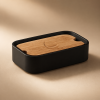 Origins Living Ninfea Soap Dish - Black/Bamboo 1311-14
