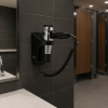 Commercial Washroom 5054-43 Origins Living Grecale Hair Dryer with Shaver Socket - Black/Chrome 5054-43