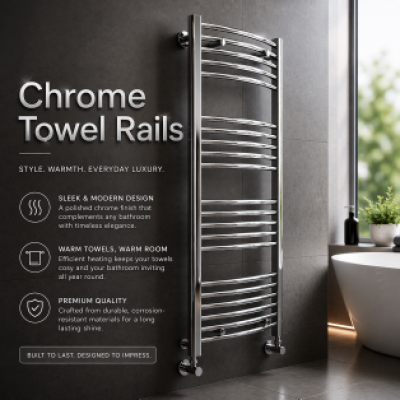 Chrome Ladder Towel Rails