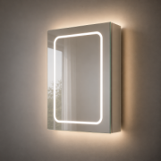 Rika 500mm 1 Door Front-Lit LED Mirror Cabinet