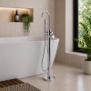 Evola Floor Standing Bath/Shower Mixer - Chrome Evola Floor Standing Bath/Shower Mixer - Chrome Bathroom Taps
