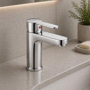 Abano Basin Mixer & Waste - Chrome Bathroom Tap
