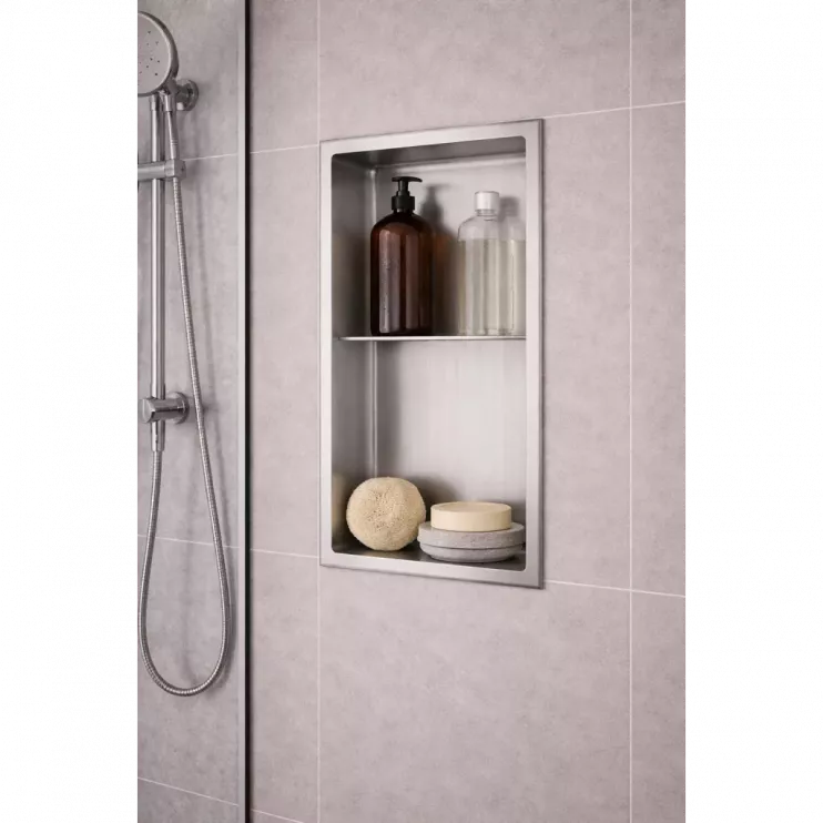 610x305mm Bathroom Niche - St/Steel