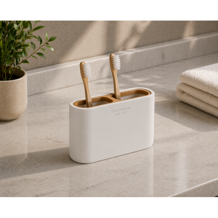 Origins Living Ninfea Tumbler - White/Bamboo 1398-02