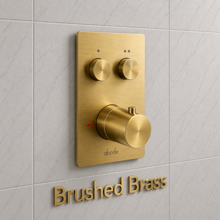 Mixer Valve Brushed Brass