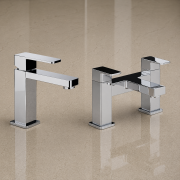Abode Fervour Chrome Bathroom Tap Pack (Basin Mixer & Bath Filler) - Chrome Bathroom Taps Abode Fervour Chrome Bathroom Tap Pack (Basin Mixer & Bath Filler) - Chrome Bathroom Taps