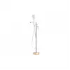 Abode Levarto Floor Standing Bath Shower Mixer - Matt White & Brass Abode Levarto Floor Standing Bath Shower Mixer - Matt White & Brass