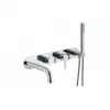 Abode Chao Wall Mounted Bath Shower Mixer - Chrome Bathroom Taps