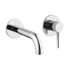 Abode Chao Wall Mounted 2-Hole Bath Mixer - Chrome Bathroom Taps