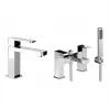 Abode Fervour Chrome Bathroom tap pack (Basin Mixer & Bath/Shower Mixer) - Chrome