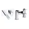Abode Fervour Pack Offer 5 (Wall Mounted Basin Mixer & Bath Filler) - Chrome Abode Fervour Chrome Bathroom Tap Pack (Wall Mounted Basin Mixer & Bath Filler)